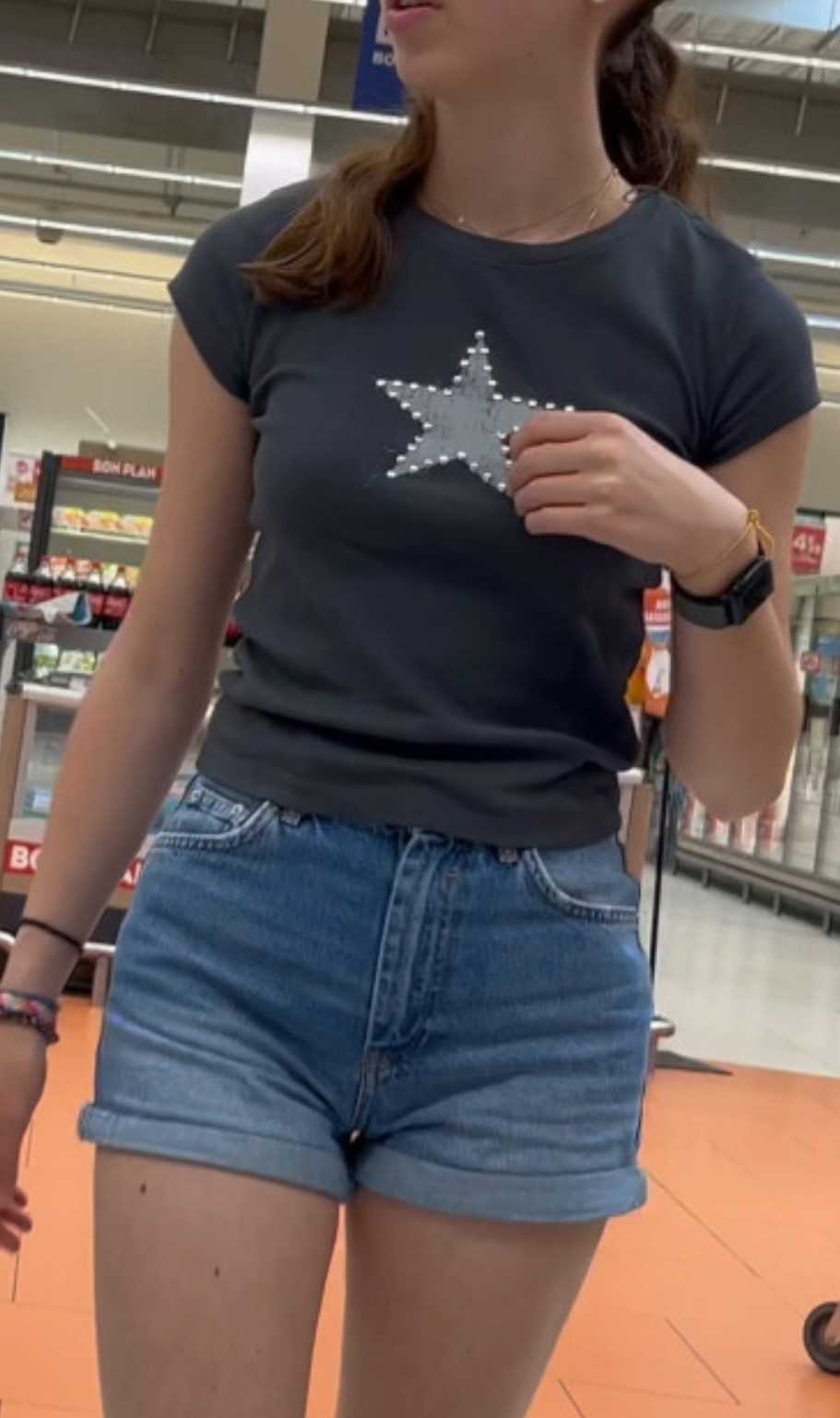 Nerdy Face JB Teen In Shorts