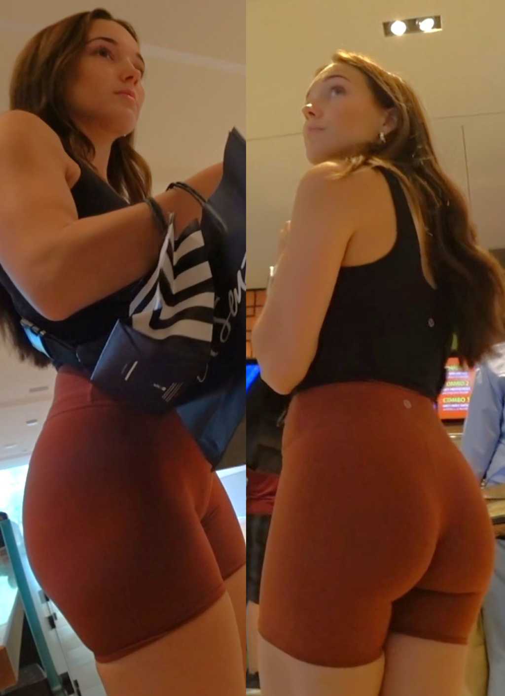 Orange Lulu Shorts Teen