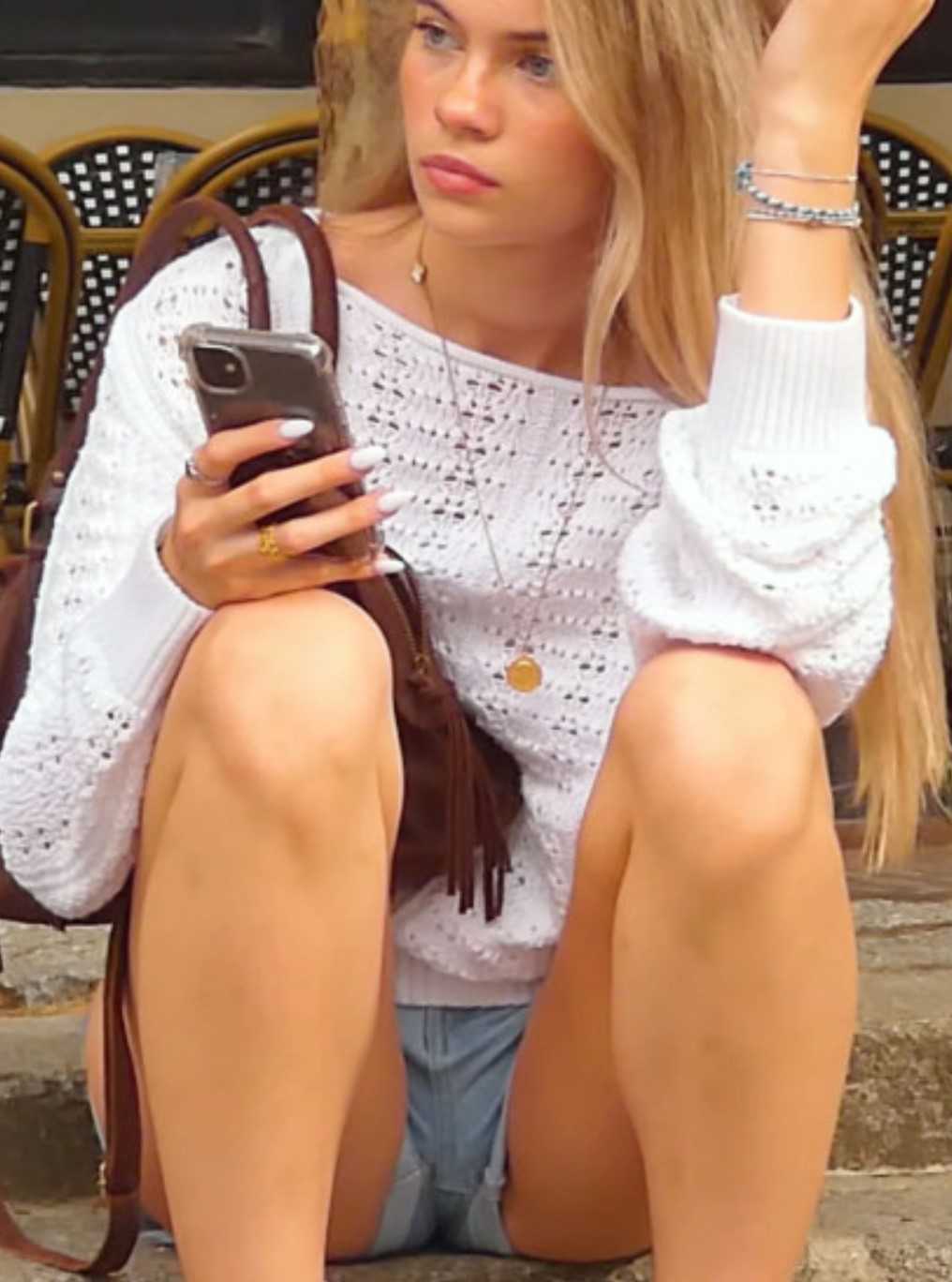 Blonde Angel In Shorts