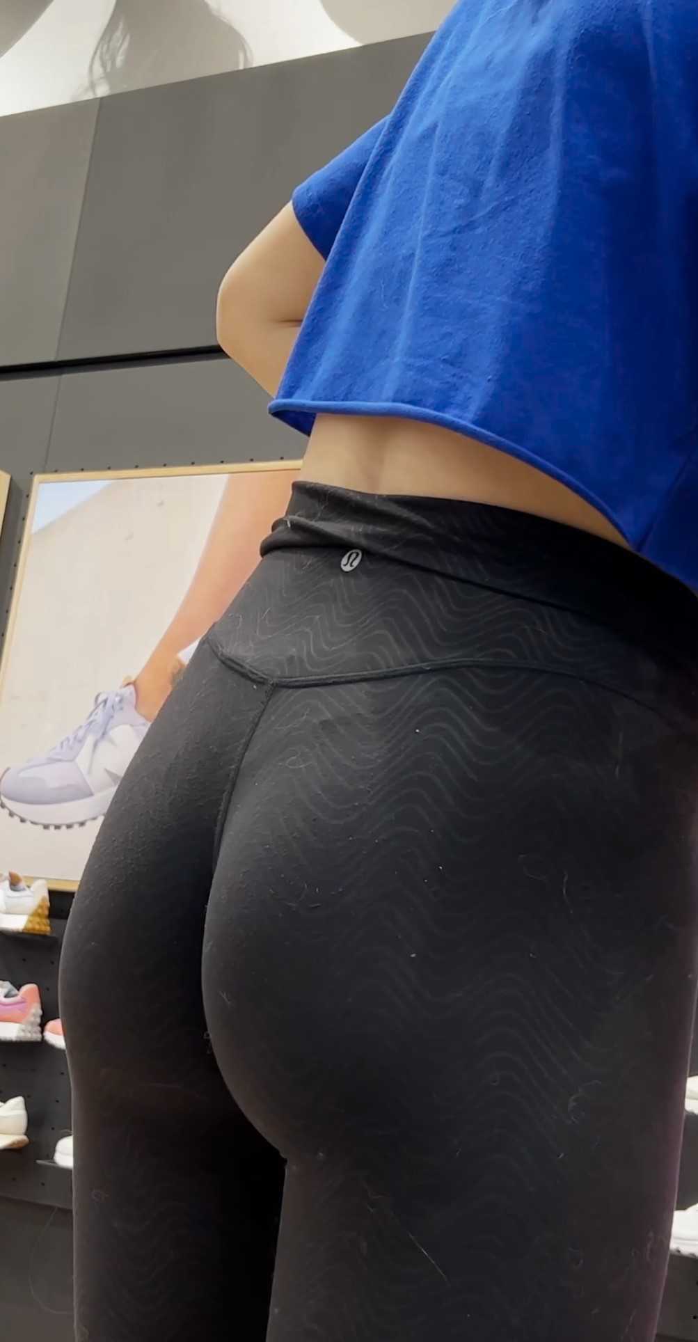 Blue Top Candid Teen In Leggings VTL