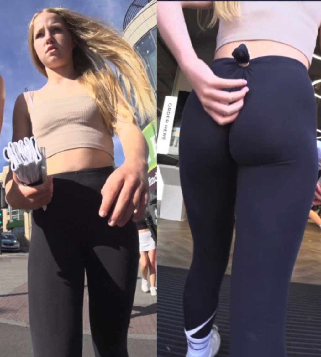 Candid Teen In Tight Leggings Awesome Ass