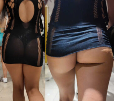 Cheeks Spilling Outta Dress