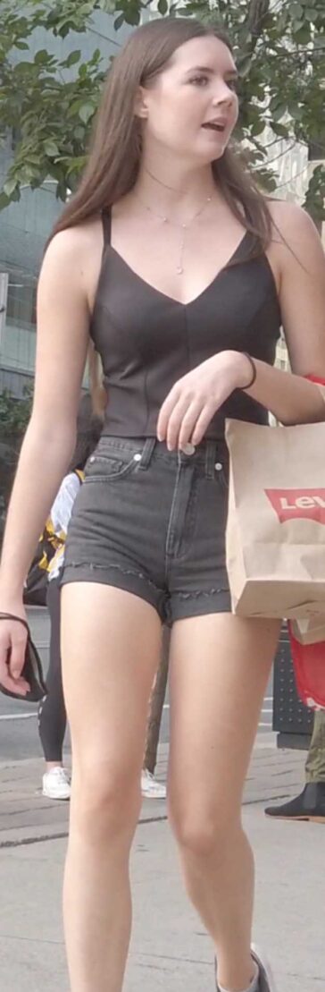 Cute Cheeky Brunette Teen Possibly Busted