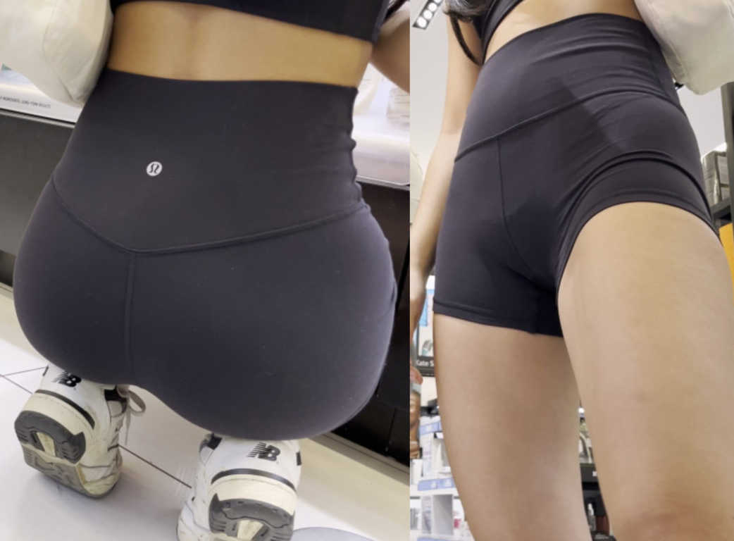 Cute Face Young Asian Teen In Shorts