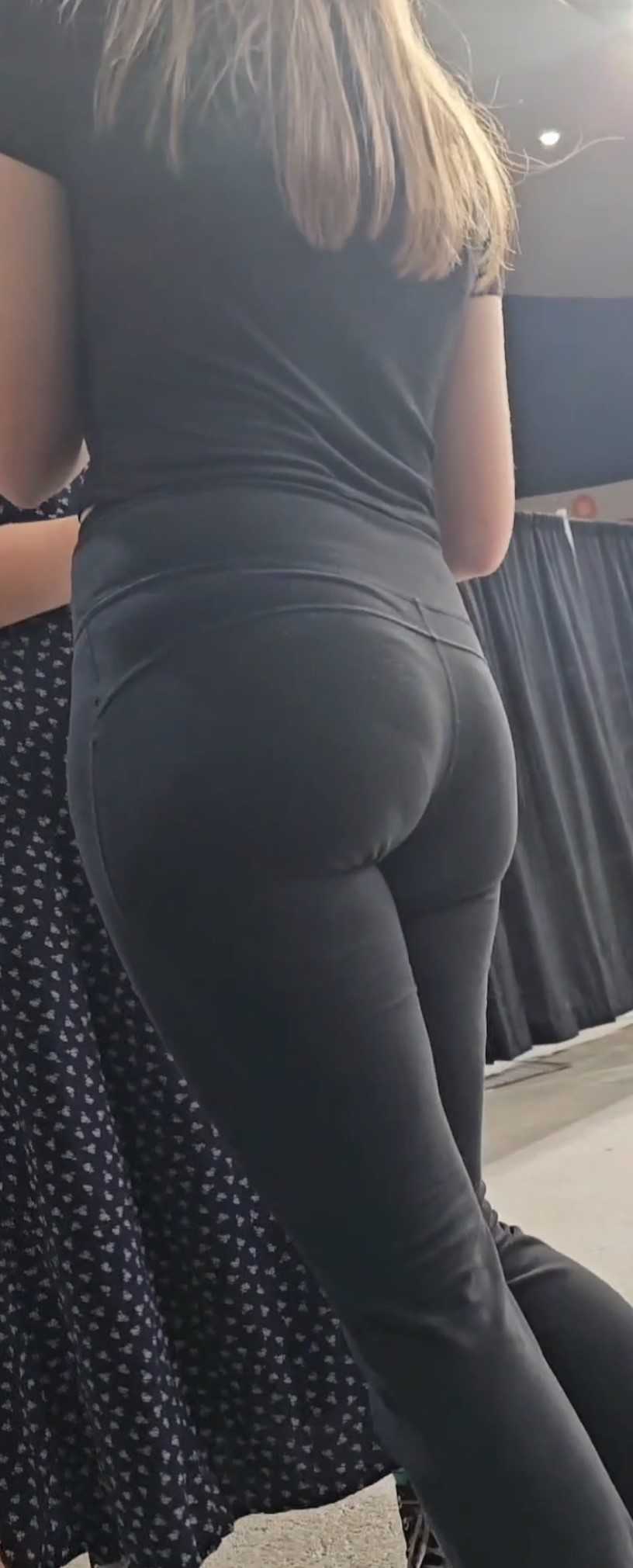 JB Teen In Black Leggings Exclusive Video