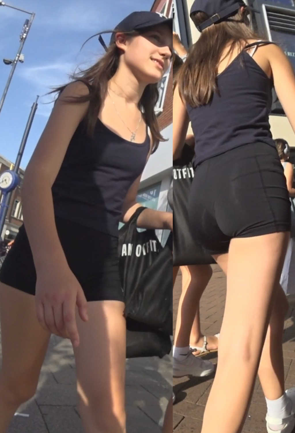 Sexy JB Skinny Teen With Friends