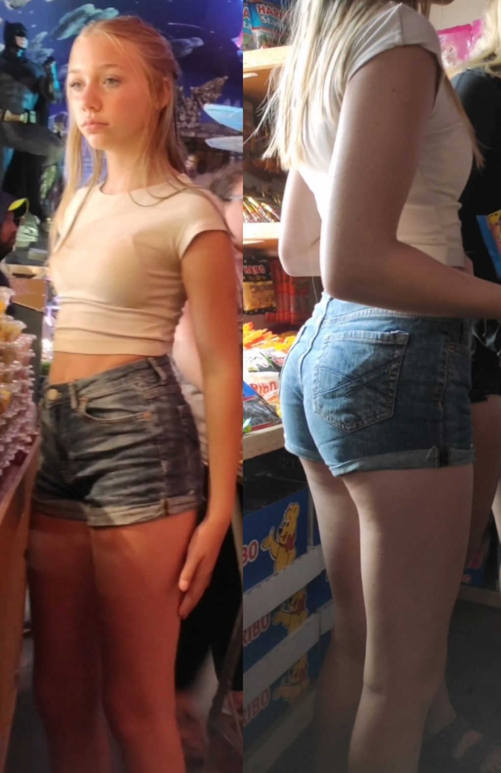 Angelical Face JB Teen In Shorts Busted