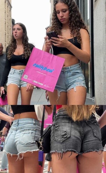 Awesome Teen Trio In Shorts