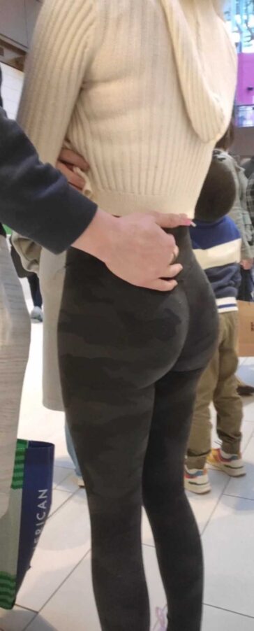 Hot Teen GF Ass In Camo Leggings