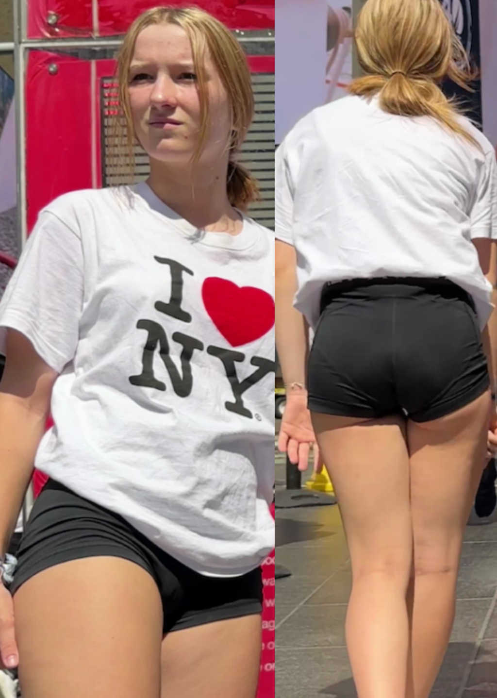Black Shorts Teenie VPL