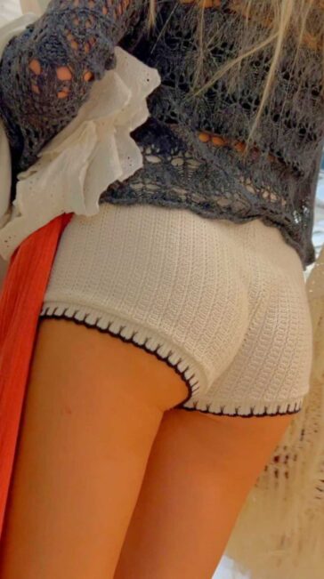 Cute Blonde Teen In White Shorts