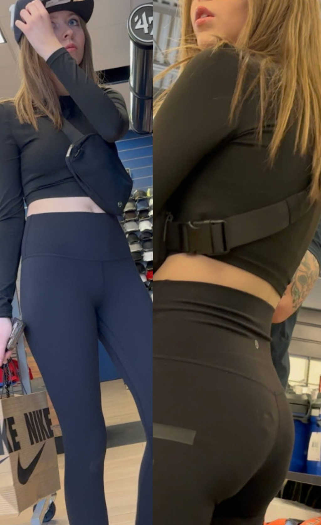 Teen Daugther In Leggings