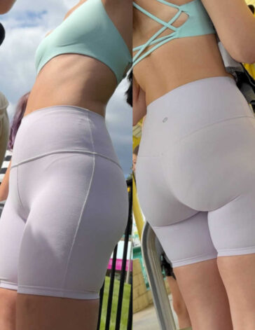 Thick Ass Teen In Biker Shorts