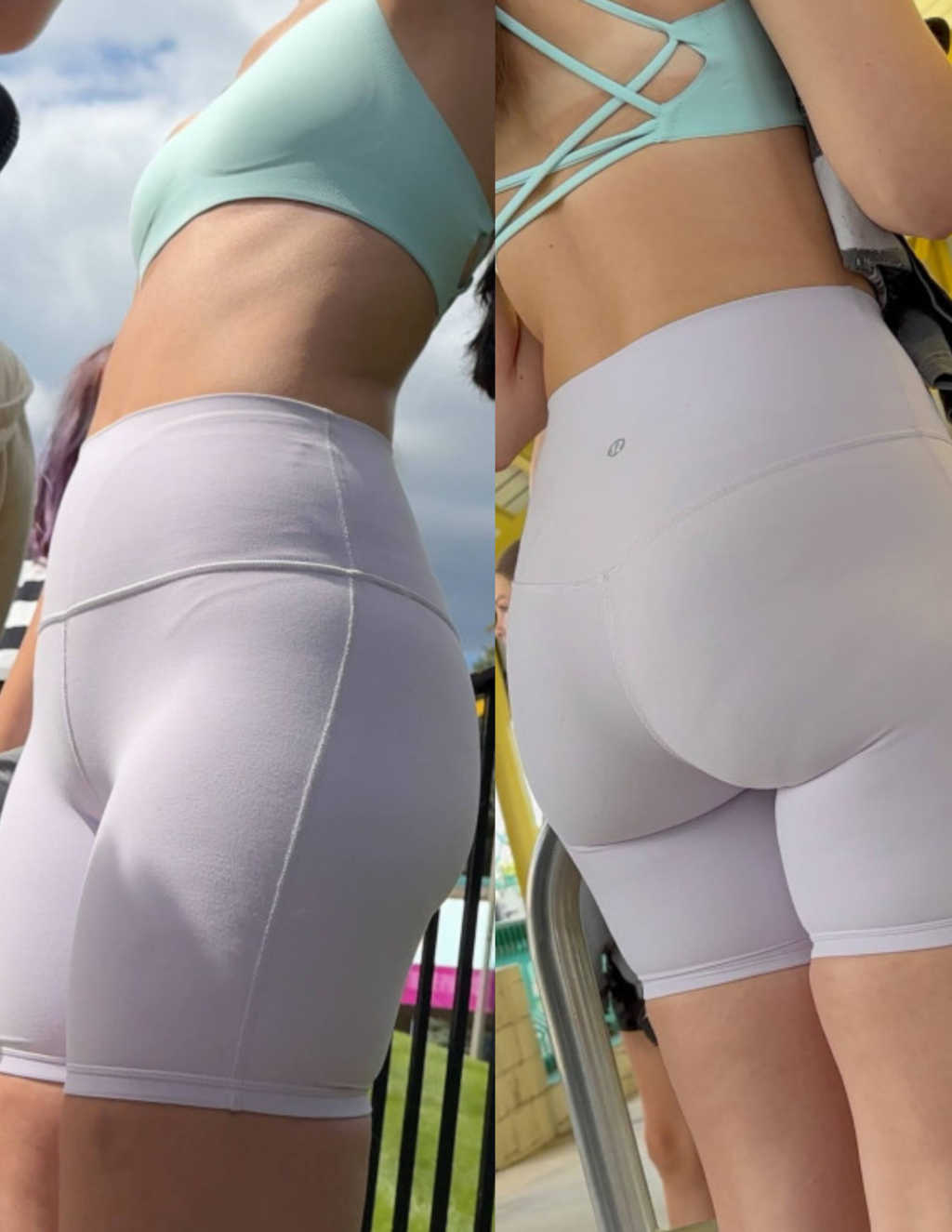 Thick Ass Teen In Biker Shorts