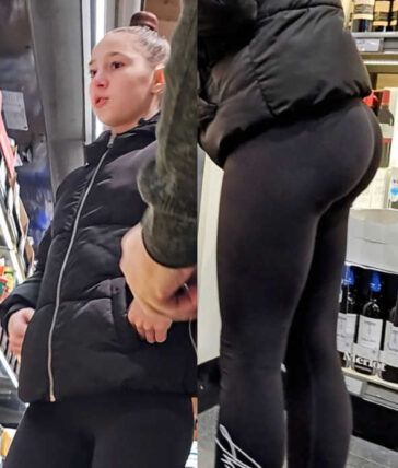Black Leggings Teenie Amazing Ass