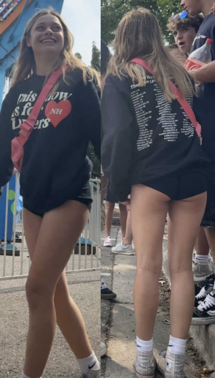 Blonde Teen With The Gang