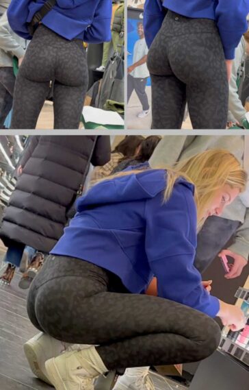 EPIC Ass Teen In TIght Leggings Candid Ass
