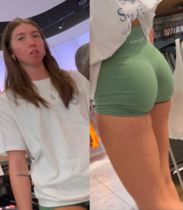 Green Shorts Teenie EPIC Ass