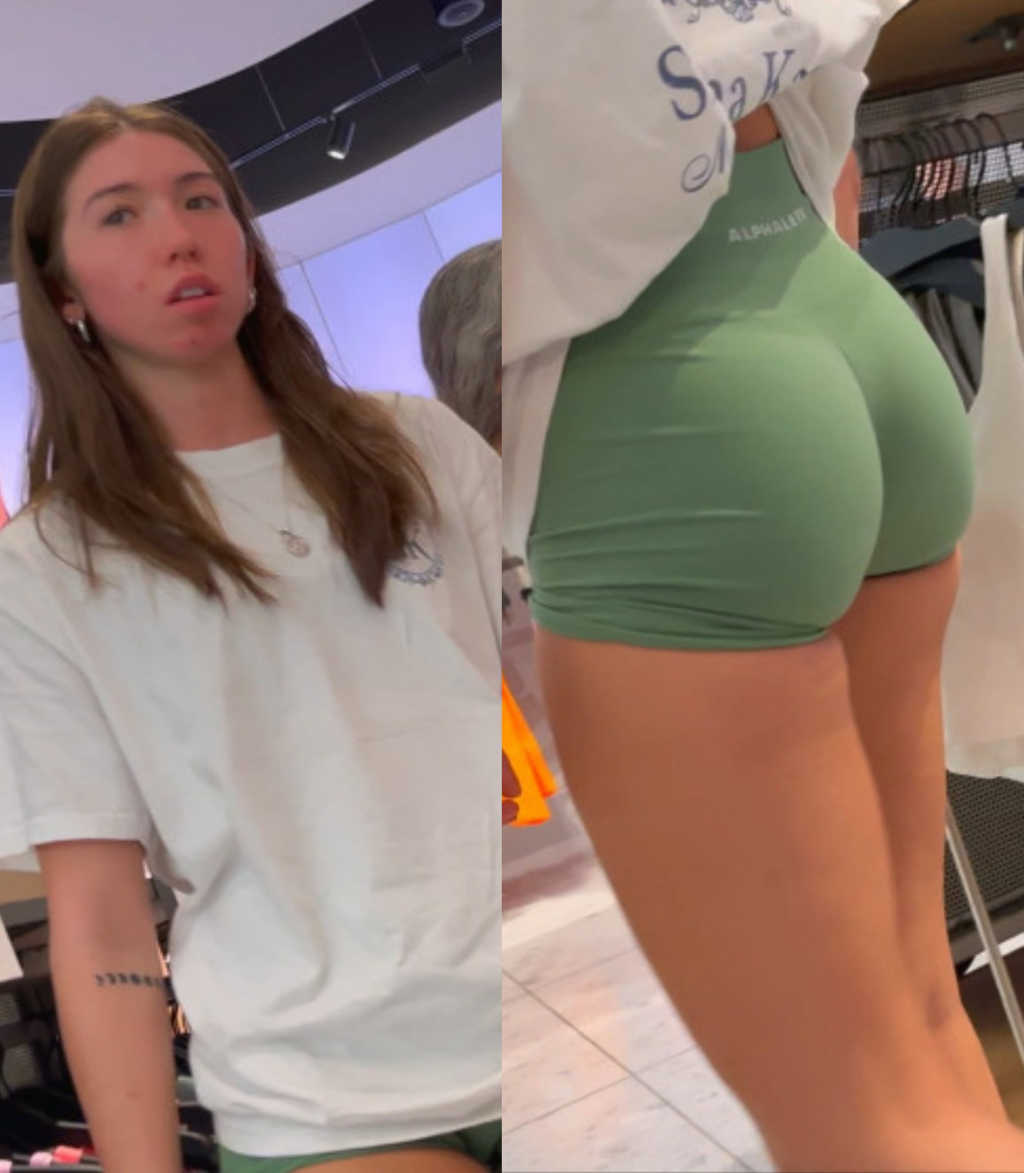 Green Shorts Teenie EPIC Ass